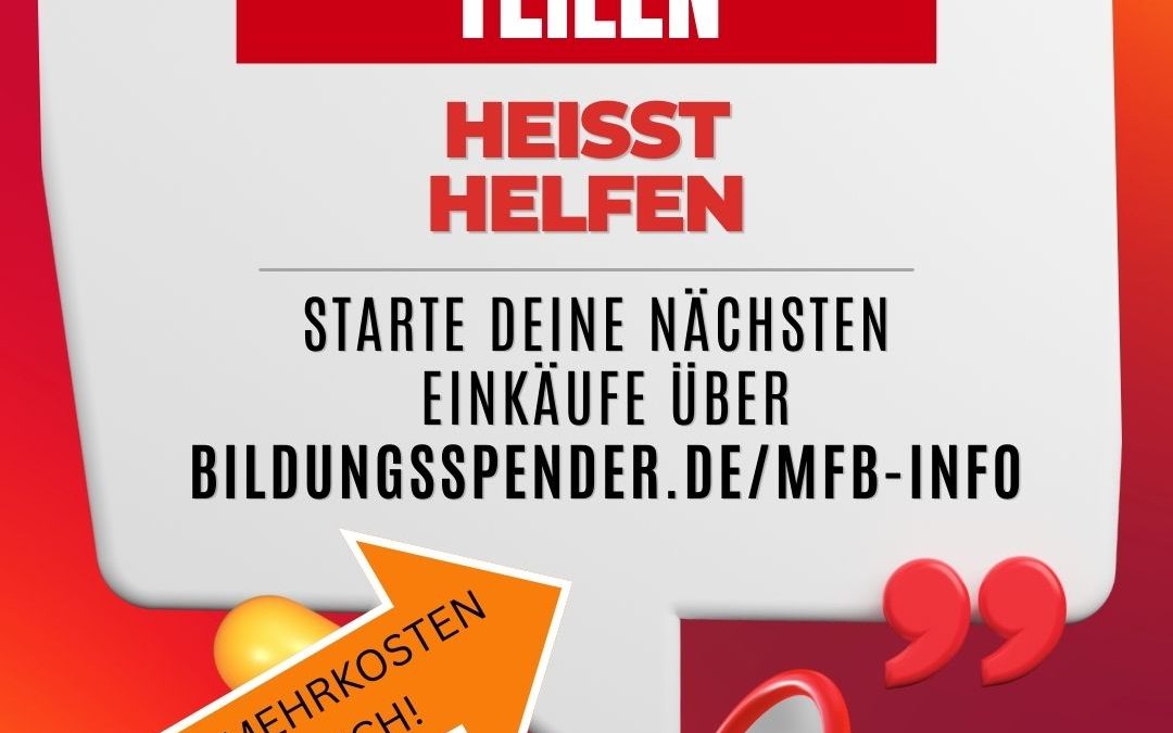 MFB e.V. unterstützen – kostenlos spenden beim Online-Einkauf