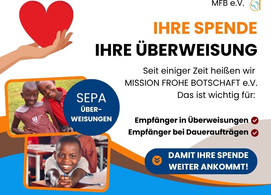 Wichtiger Hinweis zur SEPA-Überweisung